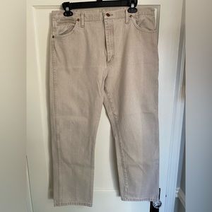 Khaki Wrangler Jeans - 38 x 30
